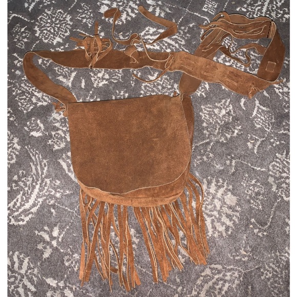 Bags Suede Brown Fringe Purse Poshmark